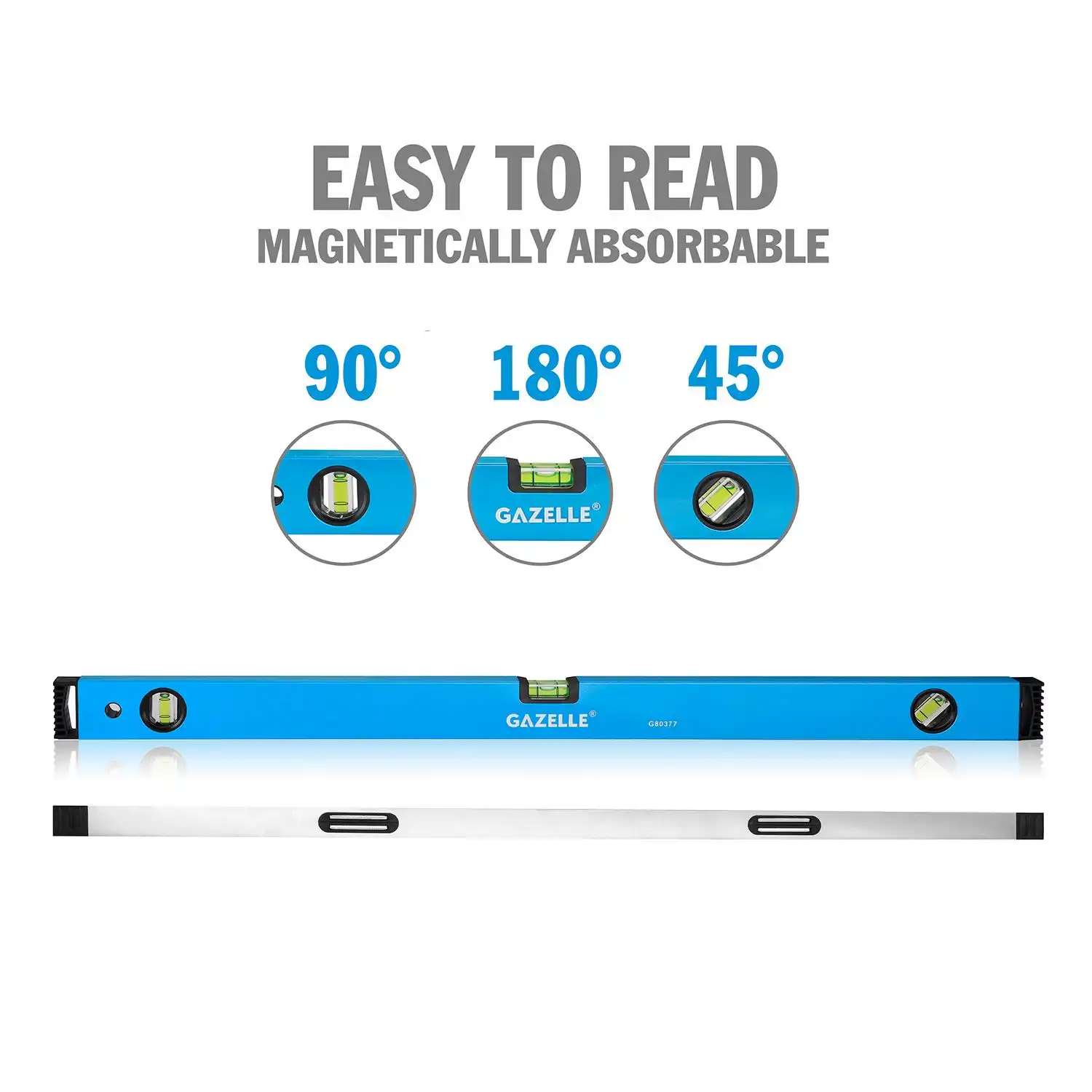 G80377 24 In. Aluminium Magnetic Box Level (60cm) - Image 2