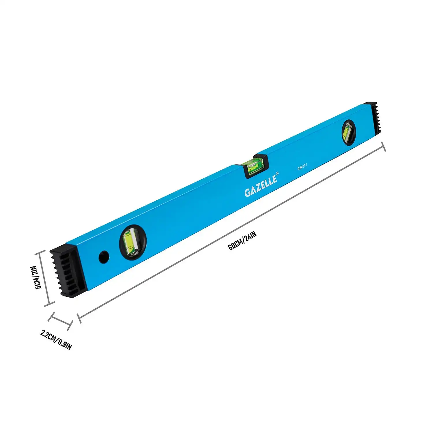 G80377 24 In. Aluminium Magnetic Box Level (60cm) - Image 3