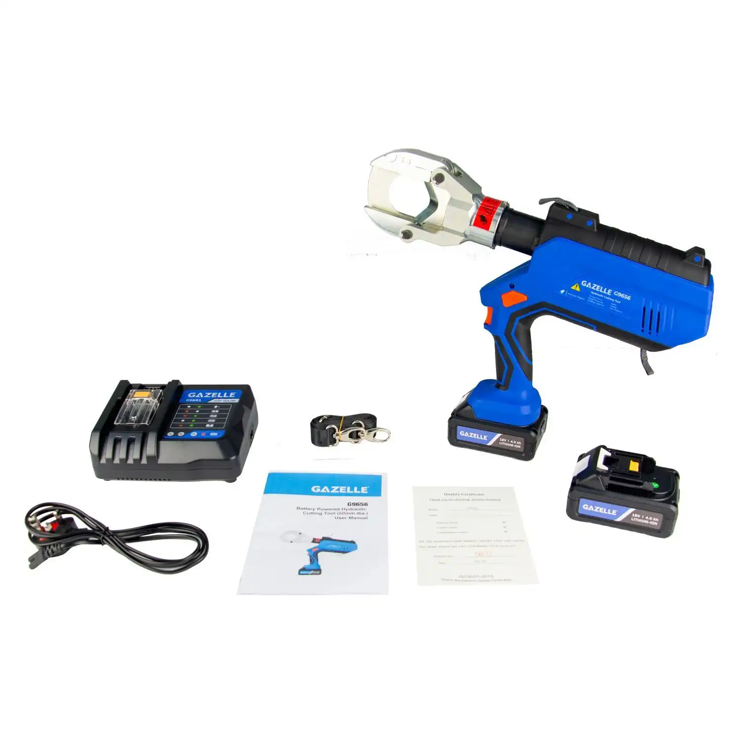 G9656 18V Cordless Hydraulic Cutting Tool, Cu/Al 50mm, Single Core Cable 400mm² - Image 2