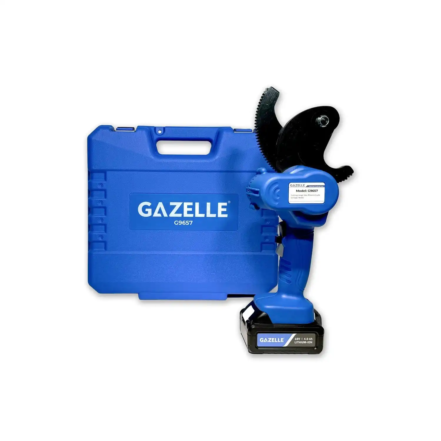 G9657 18V Ratcheting Cable Cutter, 54mm Cu/Al Cable - Image 4