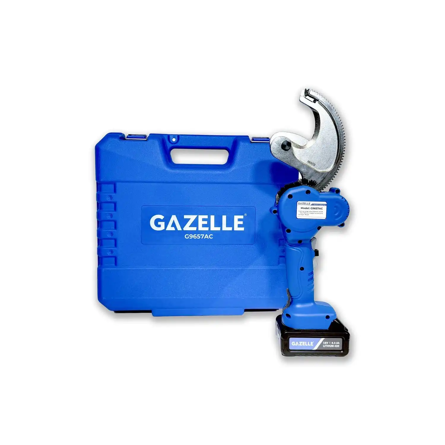 G9657AC 18V Ratcheting Cable Cutter, 54mm Acsr Cable & 100mm(sq) Cu Wire by Mechanical Extrusion Force - Image 4