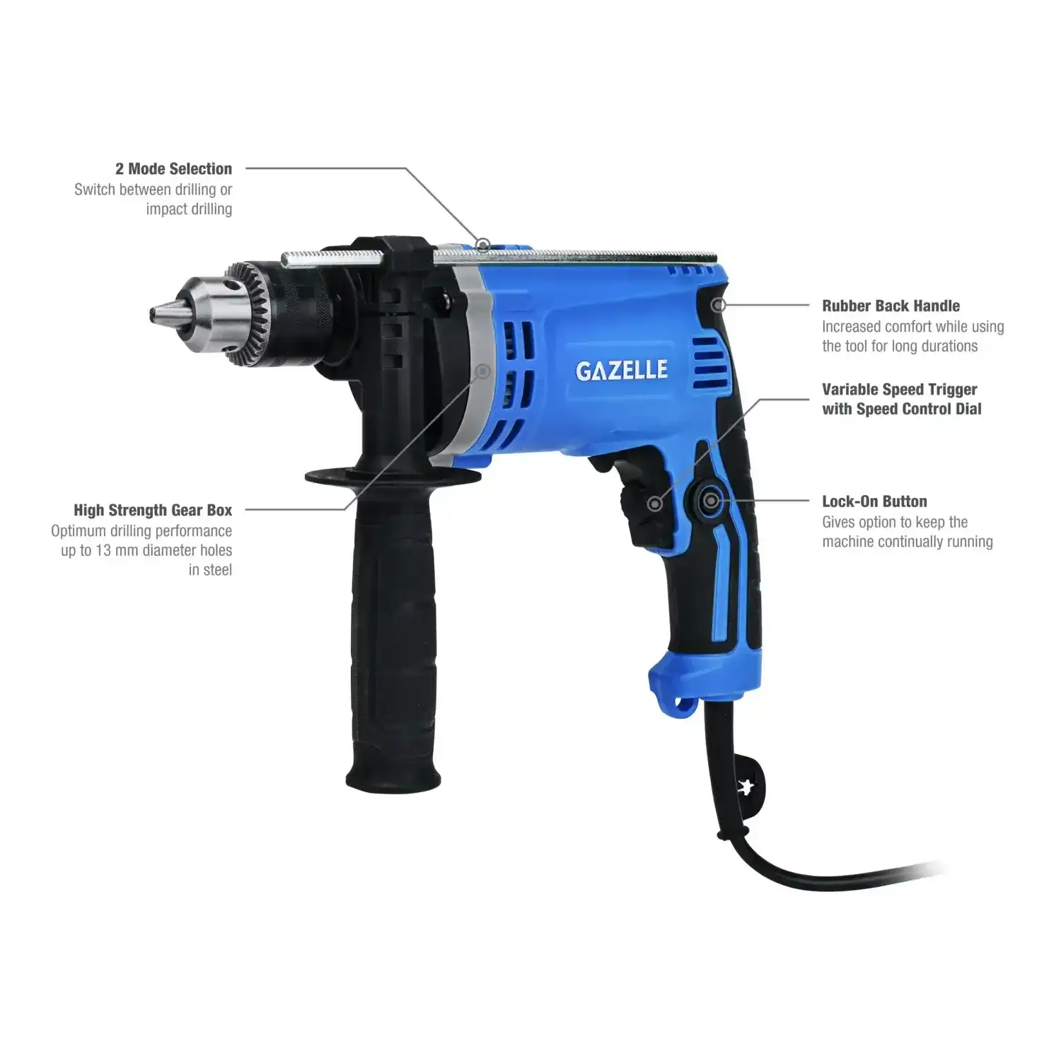 GXD025 13mm Precision Drill 710W - Image 4