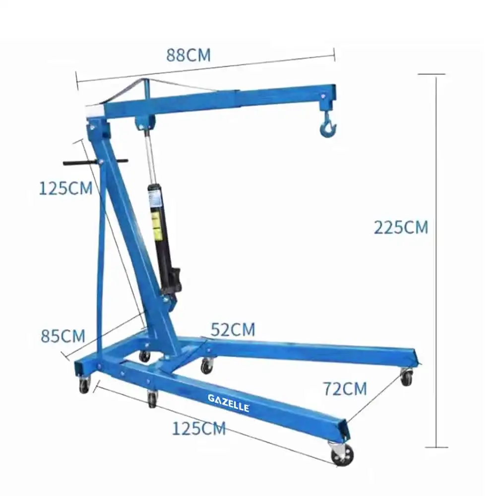 G2543 Hydraulic Workshop Crane, 3000kg - Image 2