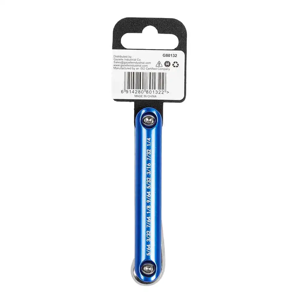 G80132 Folding Imperial Hex Key Set, 9-Pieces - Image 2