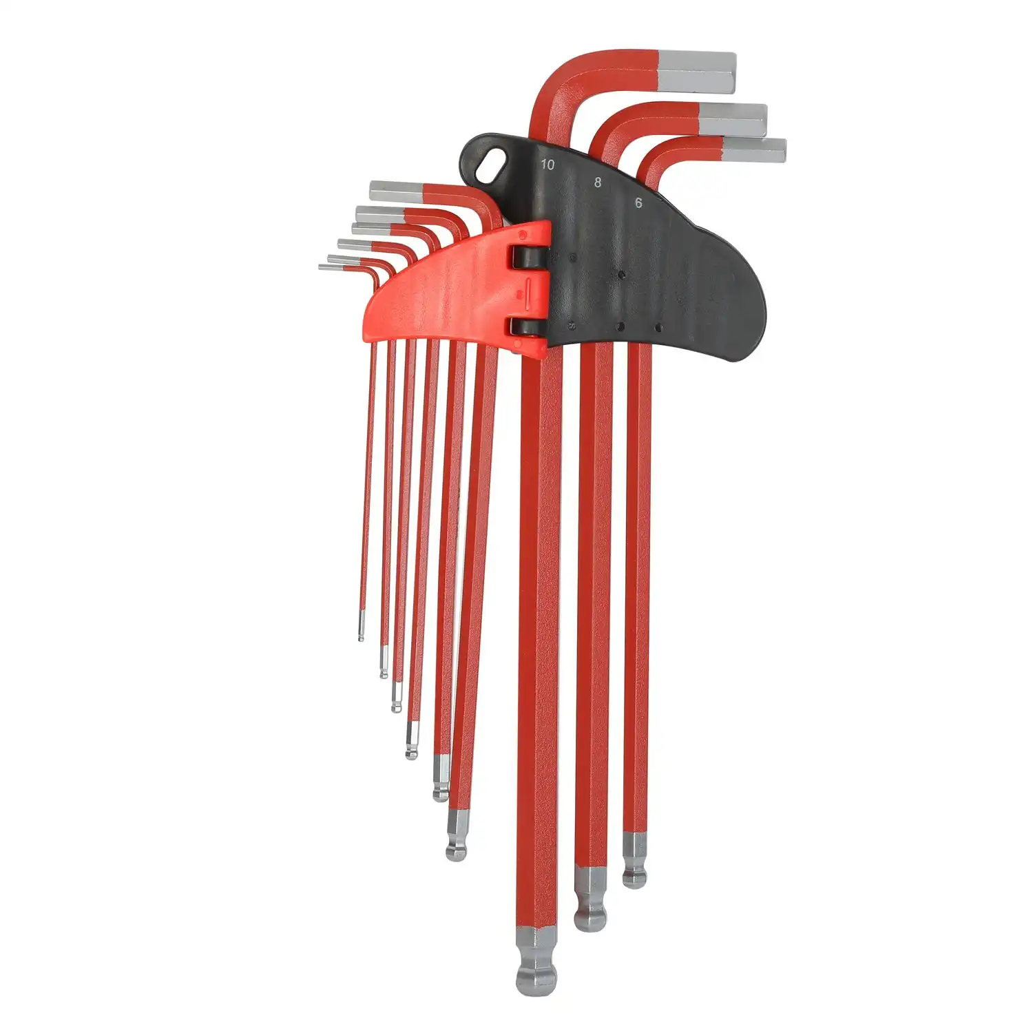 G80141 9-Piece Ballpoint Metric Hex Key Set, 1.5-10mm - Image 2