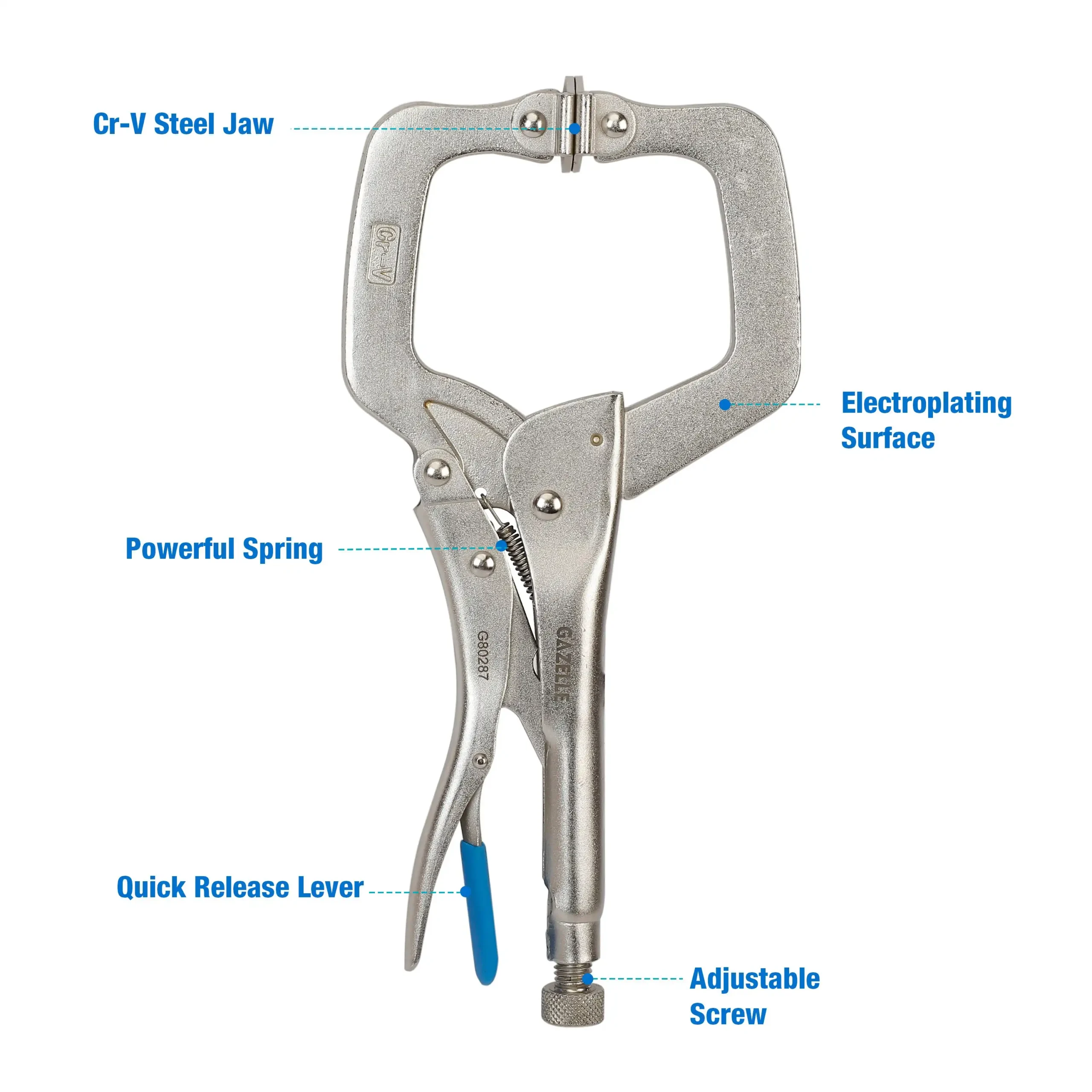 G80287 11 In. C-Clamp Locking Plier (300mm) - Image 3