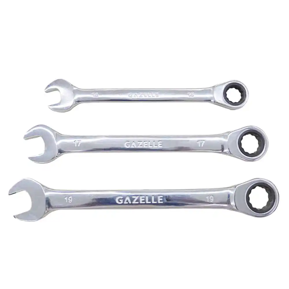 G80335 7-Piece Ratchet Spanner Set, 8-19mm - Image 3