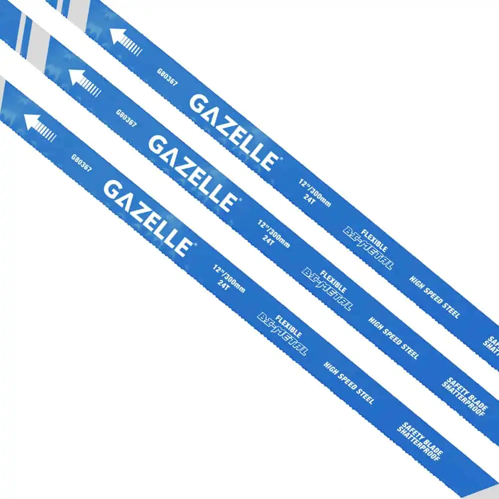 G80367 24T x 12 In. Bimetal HSS Hacksaw Blades, 100-Pieces - Image 3