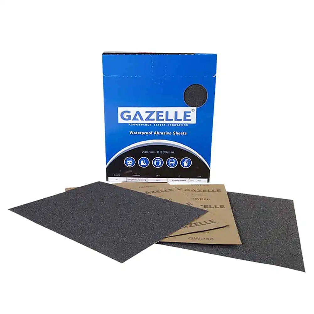 GWP180 8x11 In. Waterproof Sandpaper Sheets, 180 Grit (Pack Of 50) - Image 2
