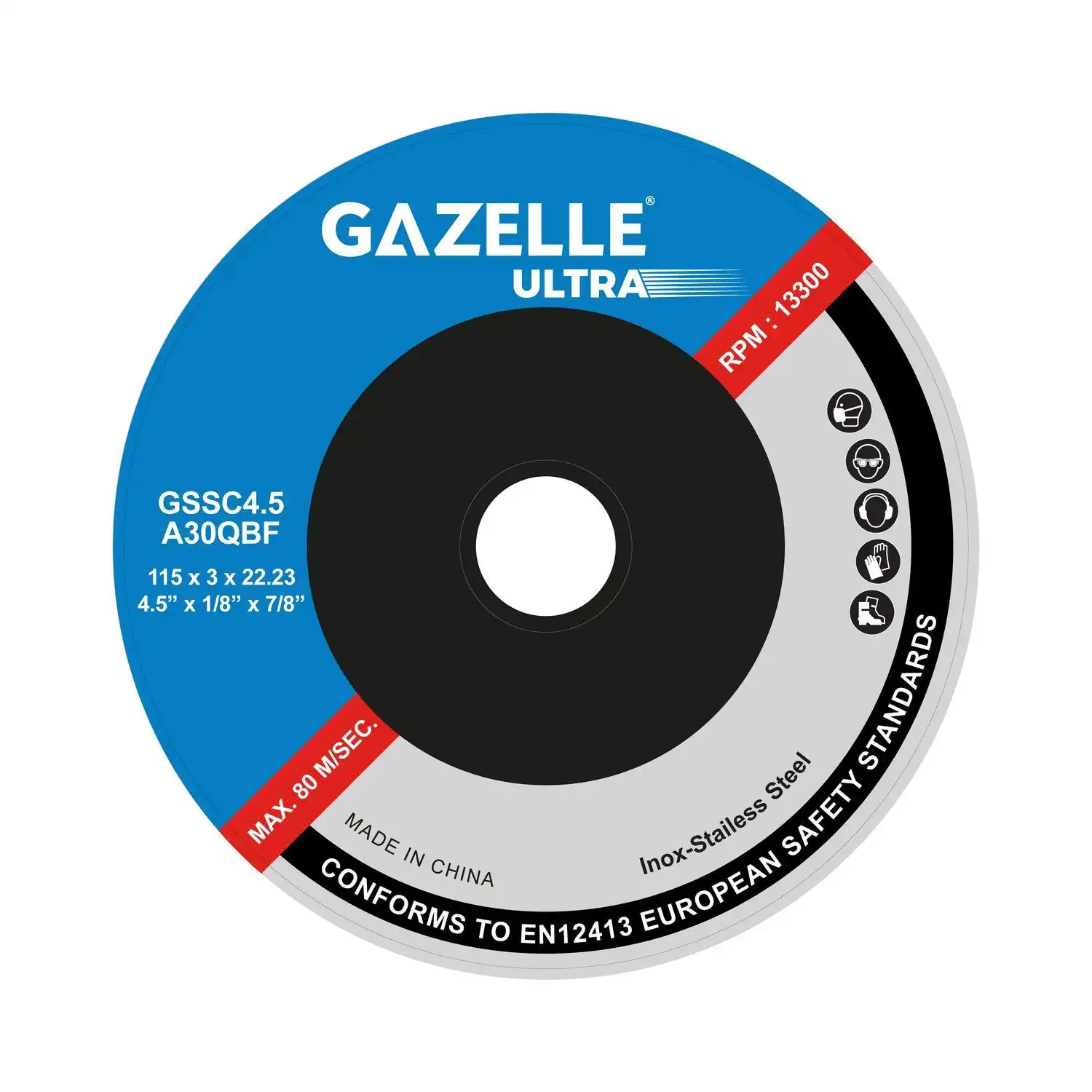 GSSC4.5-ULTRA 4.5 In. Stainless Steel Cutting Disc (115mm) - Image 2