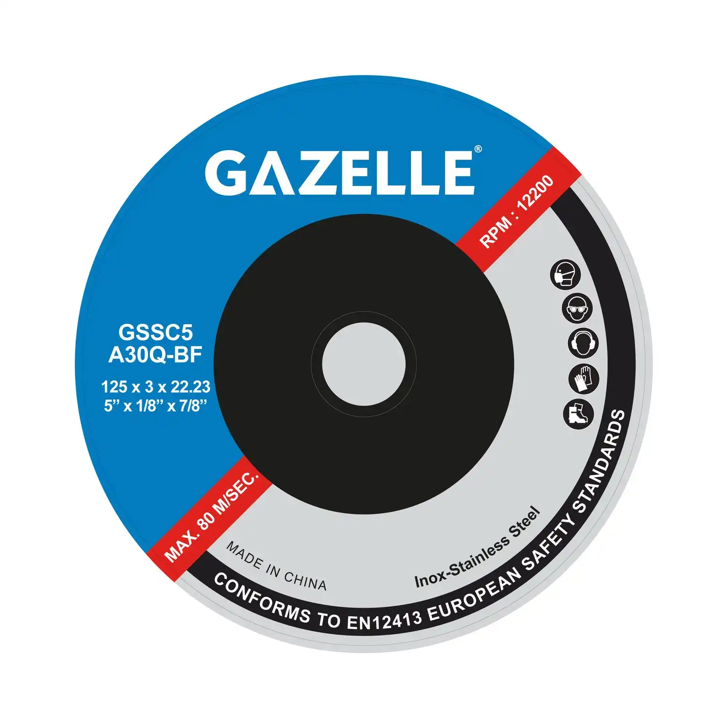 GSSC5 5 In. Stainless Steel Cutting Disc (125mm) - Image 2