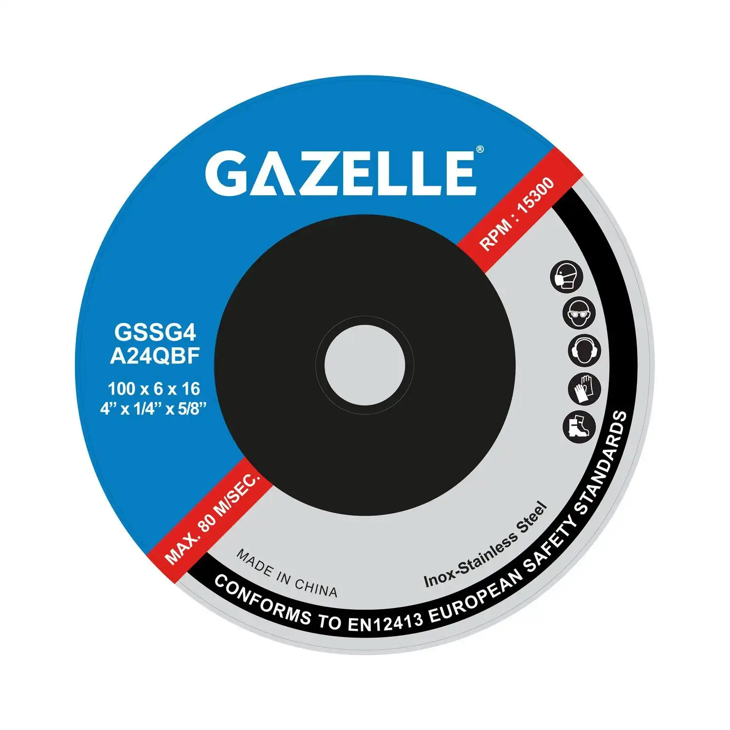 GSSG4 Stainless Steel Grinding Disc 4 Inches - 100 x 6 x 16mm - Image 2